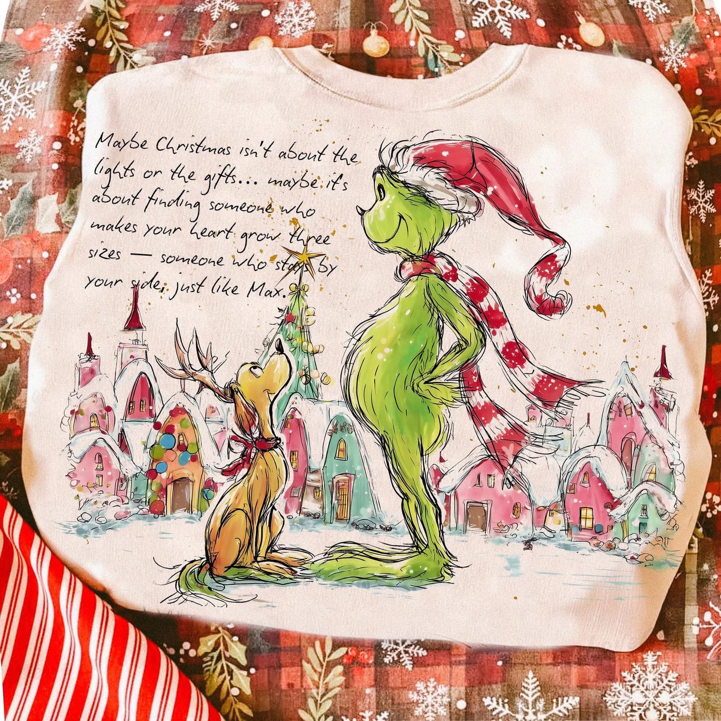 Green Guy Maybe Christmas Crewneck