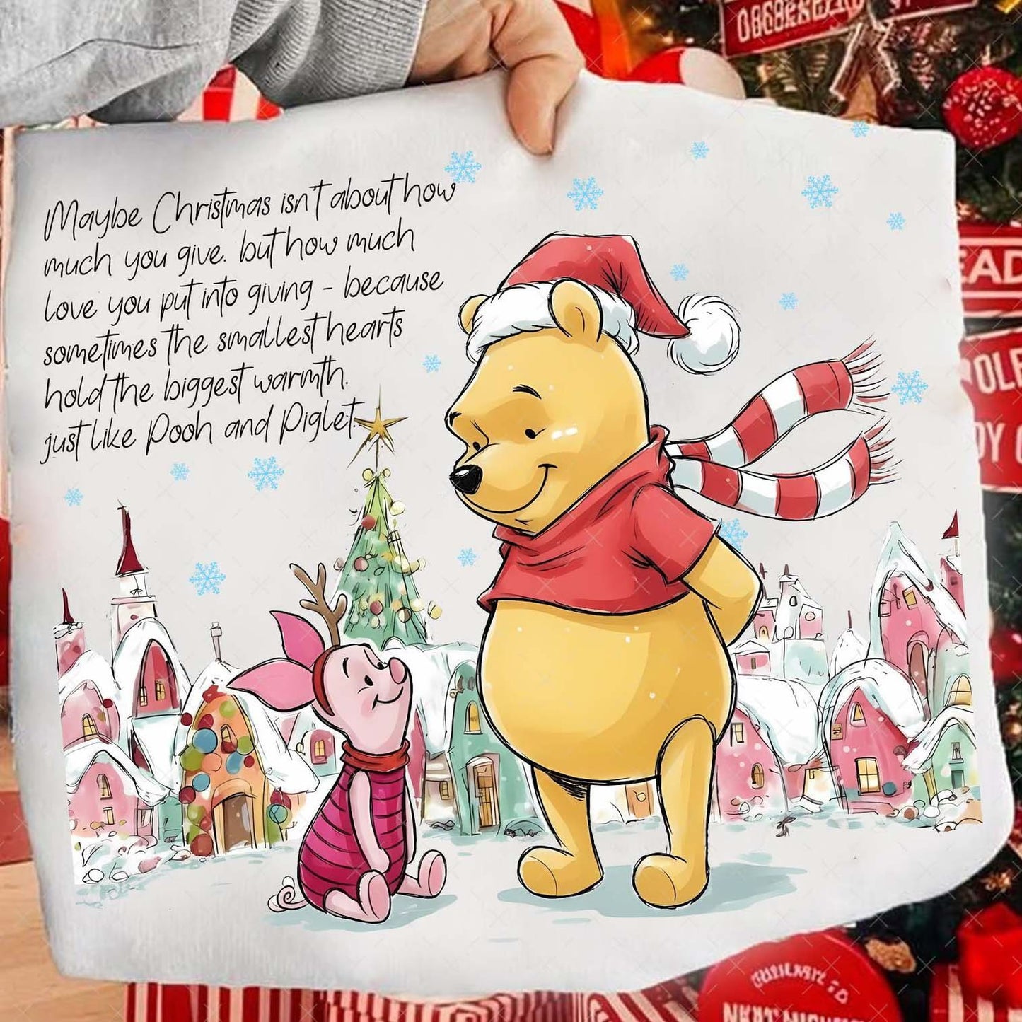 Pooh Maybe Christmas Crewneck