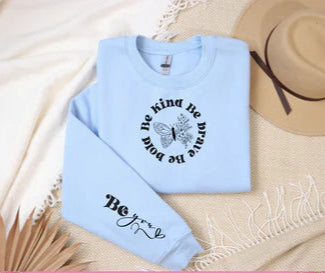 Be Kind Crewneck with sleeve detail