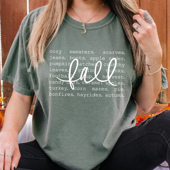 Fall Words Tee