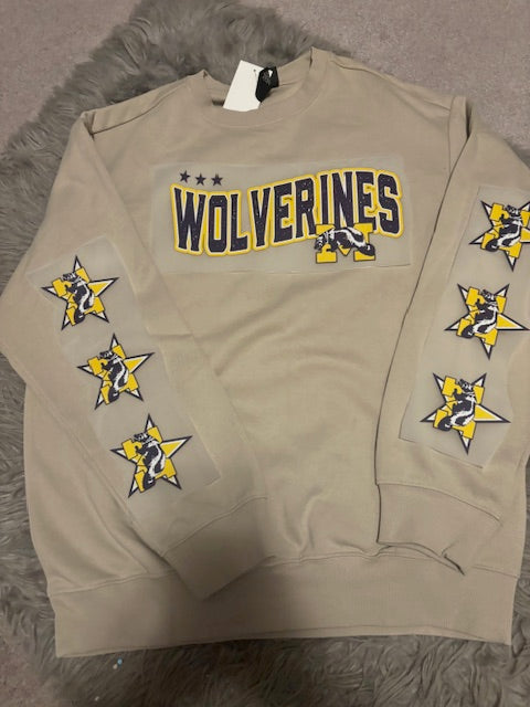 Wolverines Crewneck with sleeve detail