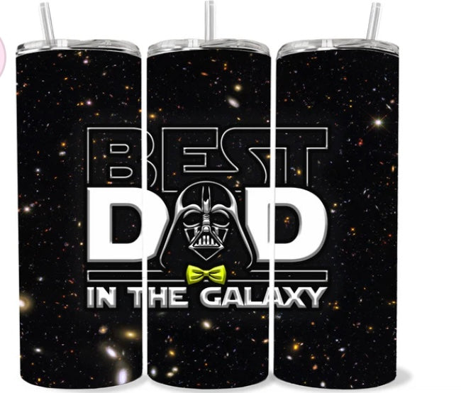 Best Dad in the Galaxy Skinny Tumbler