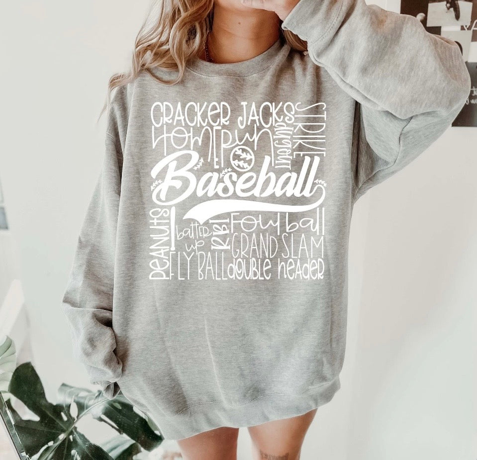 Baseball Collage Crewneck