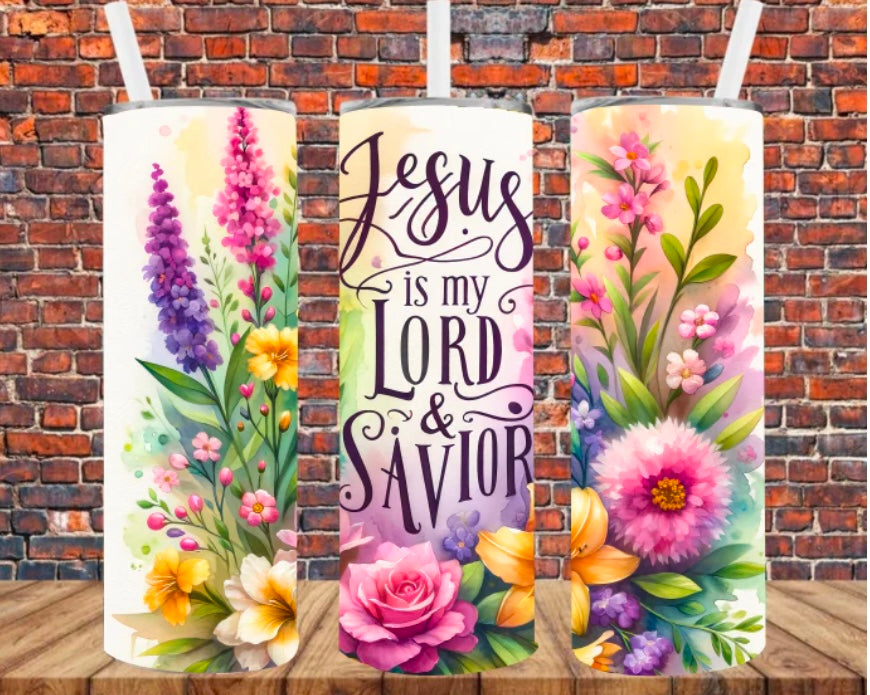 Jesus is my Lord and Savior Skinny Tumbler