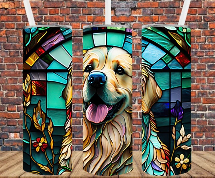 Golden Retriever Skinny Tumbler