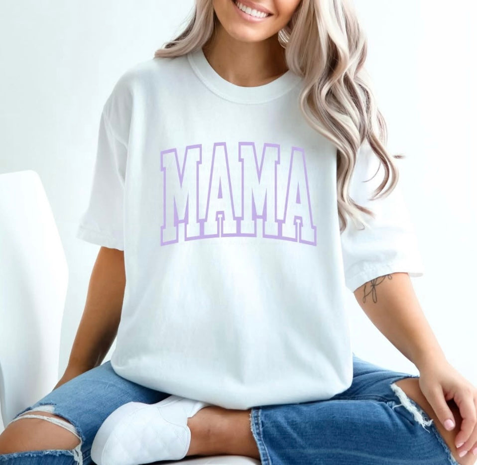 Mama (purple) tee