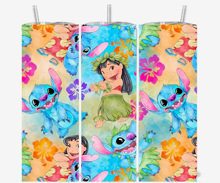 Lilo and Stitch Skinny Tumbler