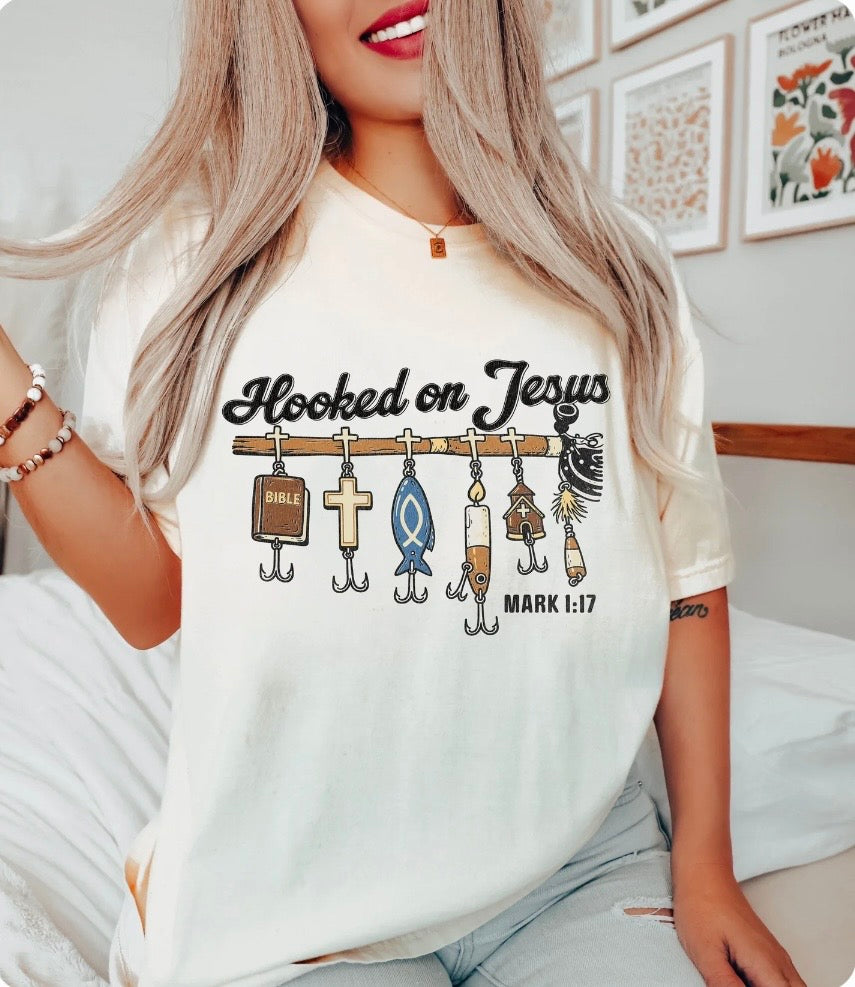 Hooked on Jesus Tee