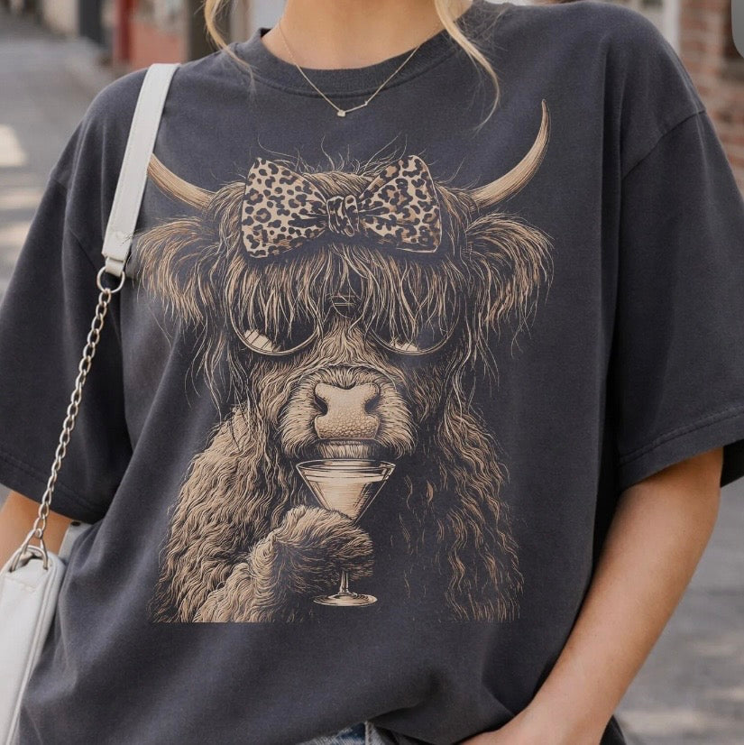 Cow Martini Tee