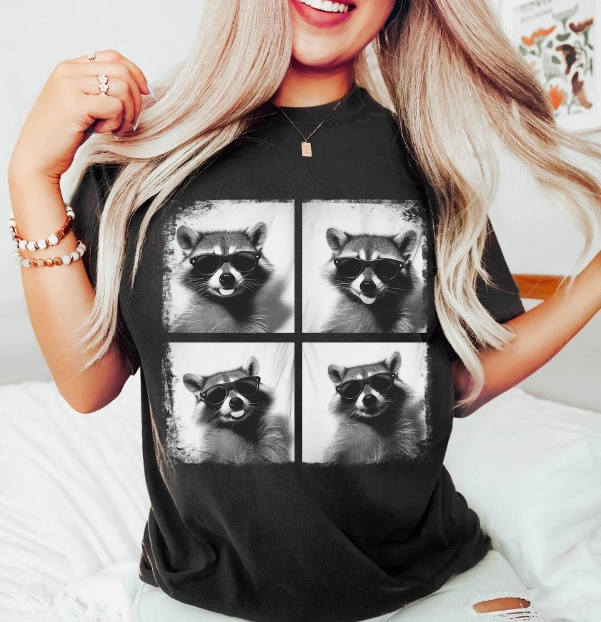 Raccoon Photo Booth Tee