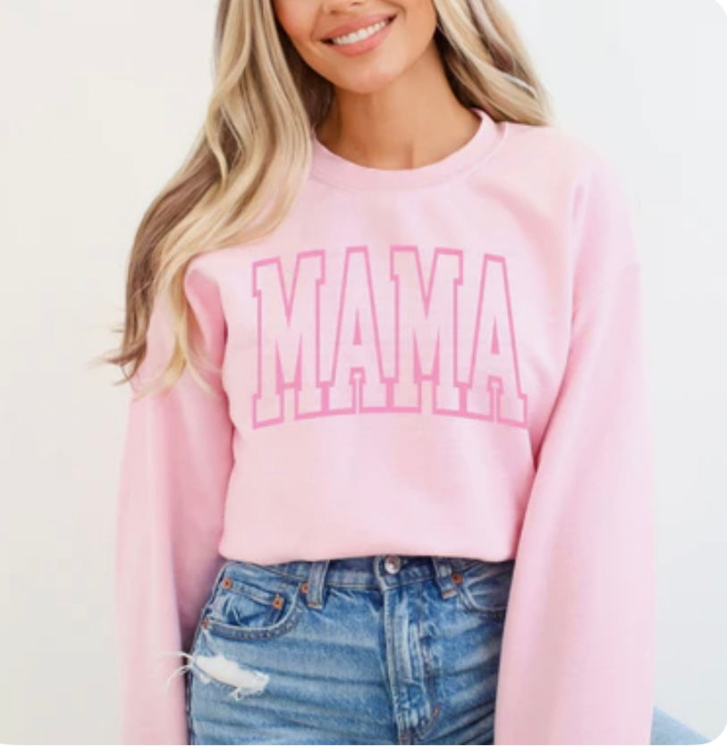 Mama (pink) crewneck