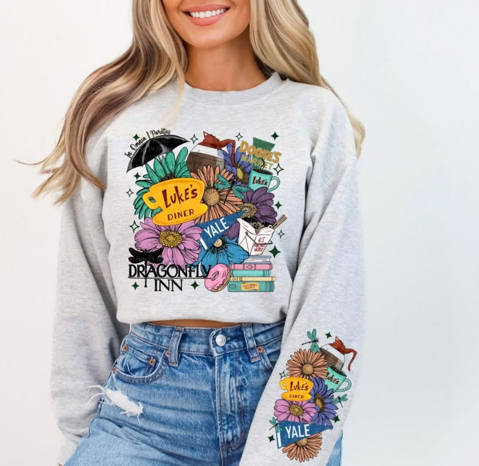 Luke's Diner Crewneck with sleeve detail