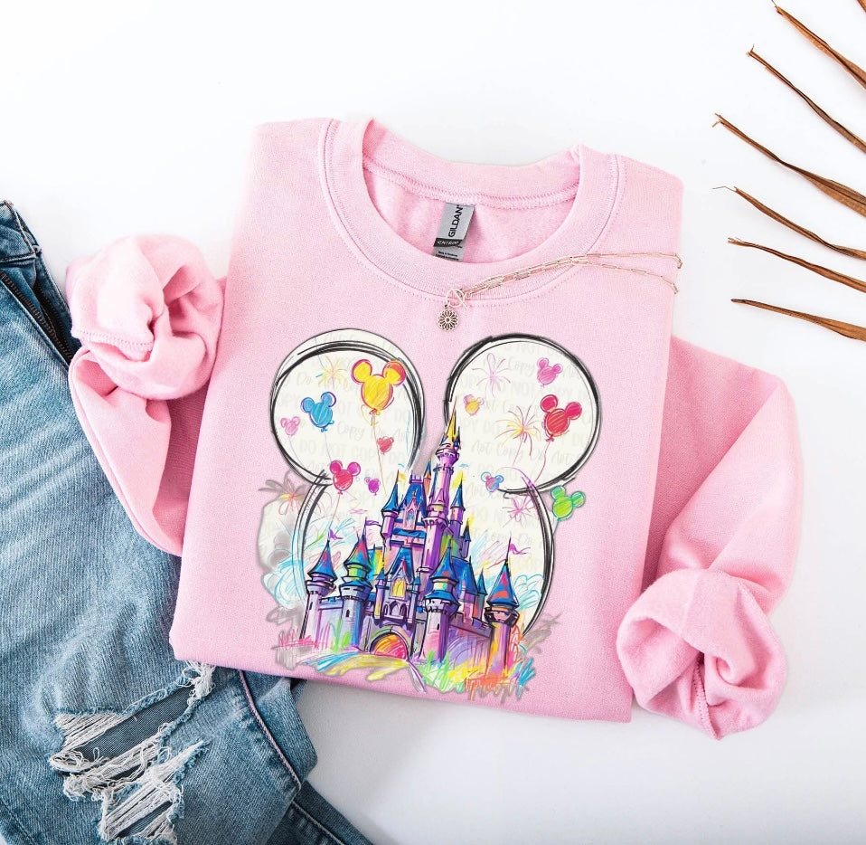Pastel Castle Crewneck