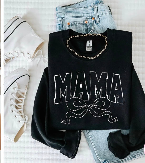 Mama Rhinestone Crewneck