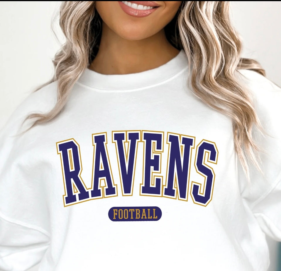 Ravens football crewneck