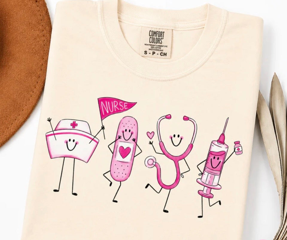 Pink Nurse Tee