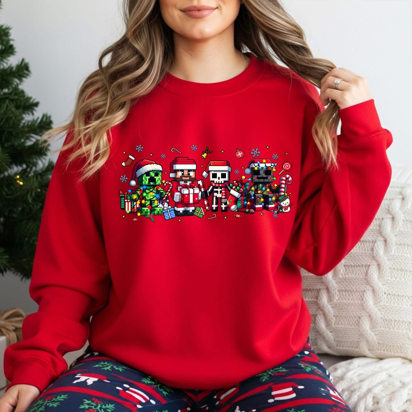 Minecraft Christmas Crewneck