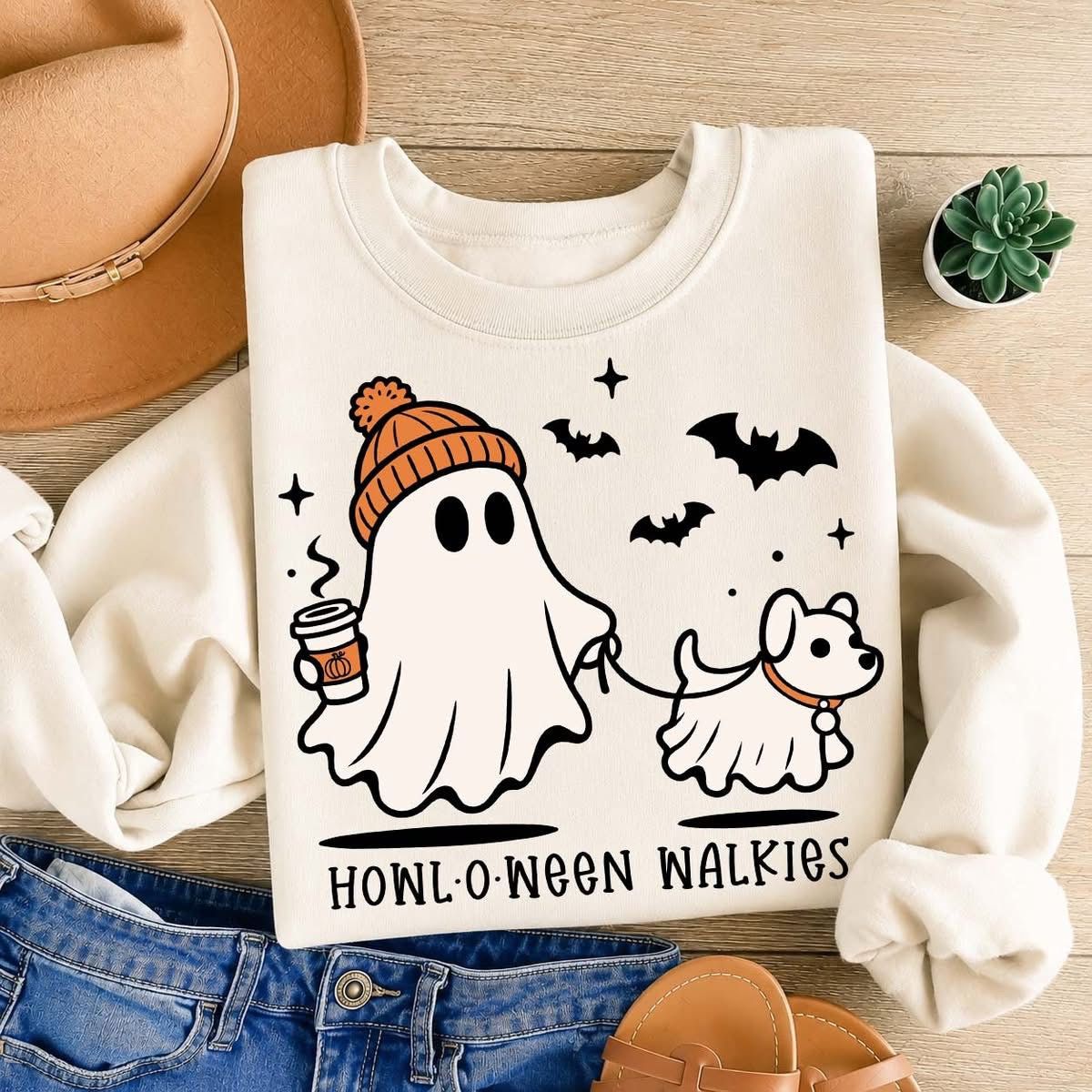 Hall-o-ween Walkies Crewneck