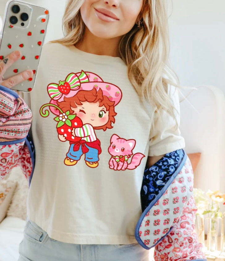 Strawberry and Custard Tee