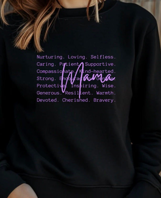 Mama (Purple) Crewneck