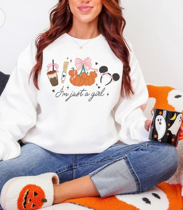 I'm Just a Girl Fall Crewneck