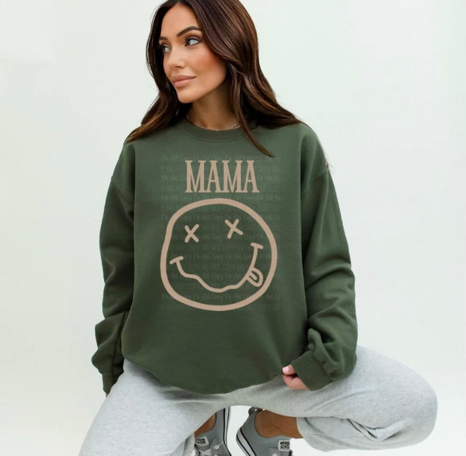 Mama smiley crewneck
