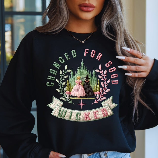 For Good Faux Knit Crewneck