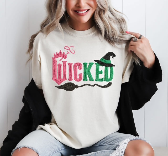 Wicked Faux Knit Crewneck