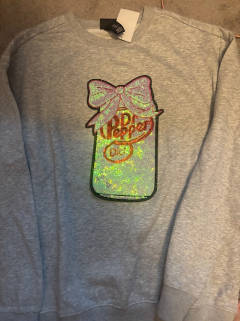 Diet Dr Pepper Crewneck (sequin)