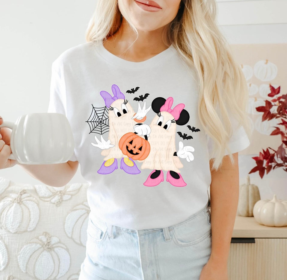 Girl Mouse and Friend tee