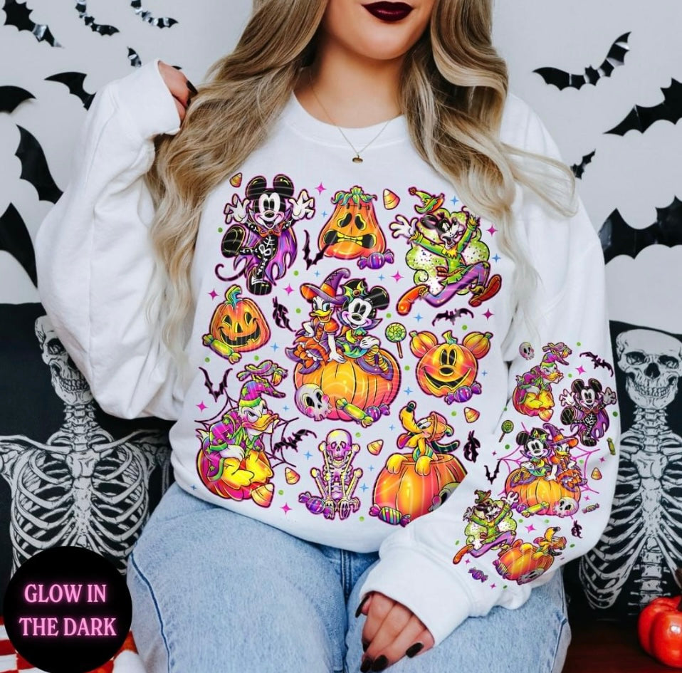 Mouse Halloween Crewneck (glows in the dark)