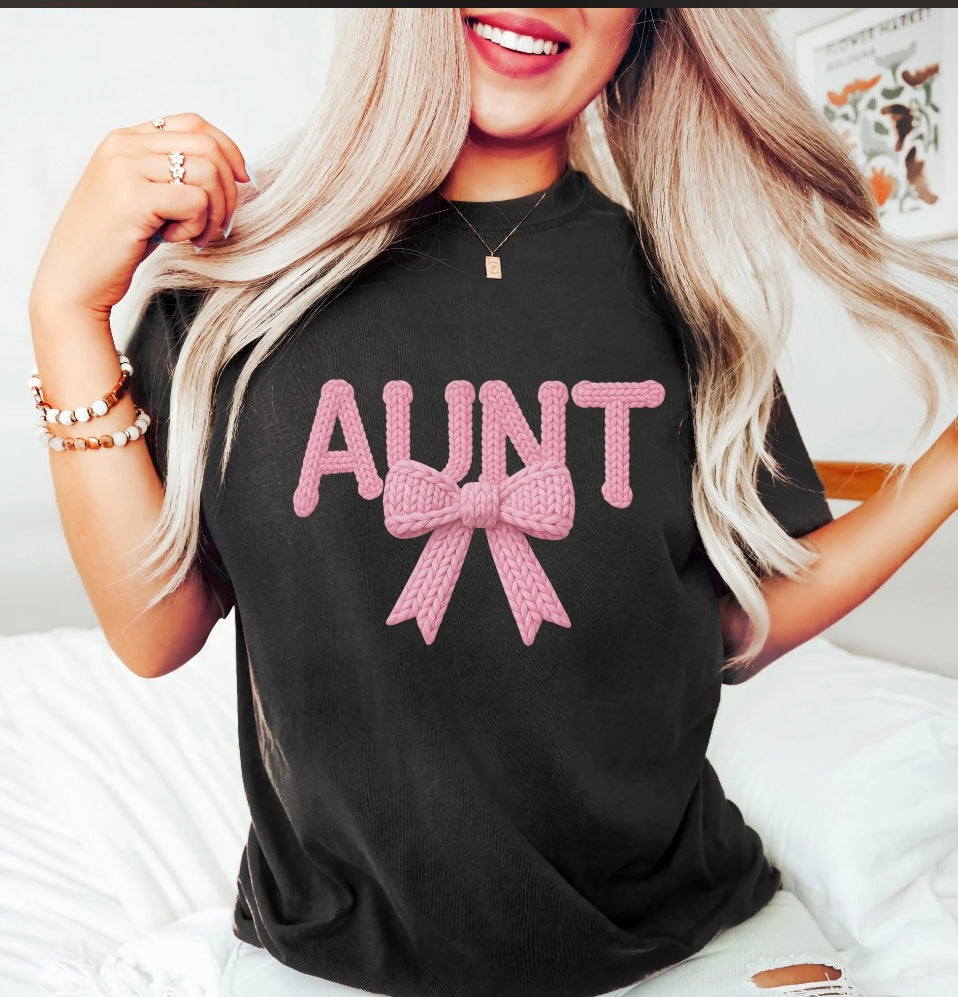 Faux Knit Aunt Tee