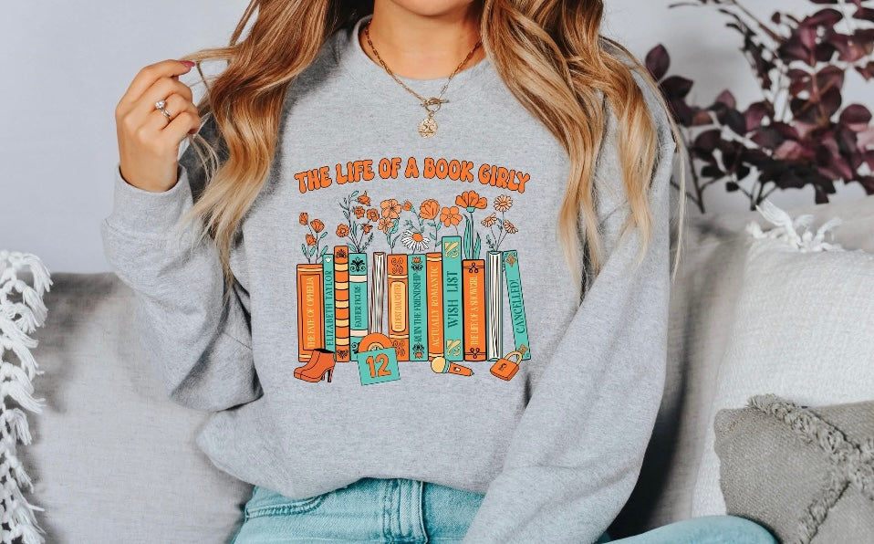 Life of a Book Girly Crewneck