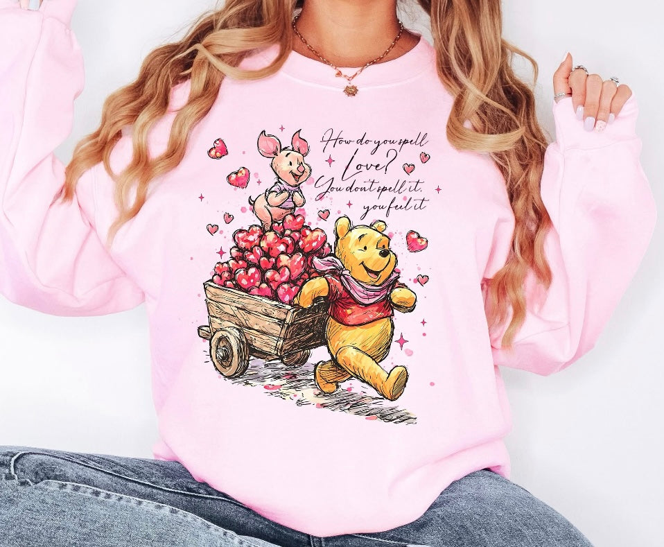 How do you spell love crewneck