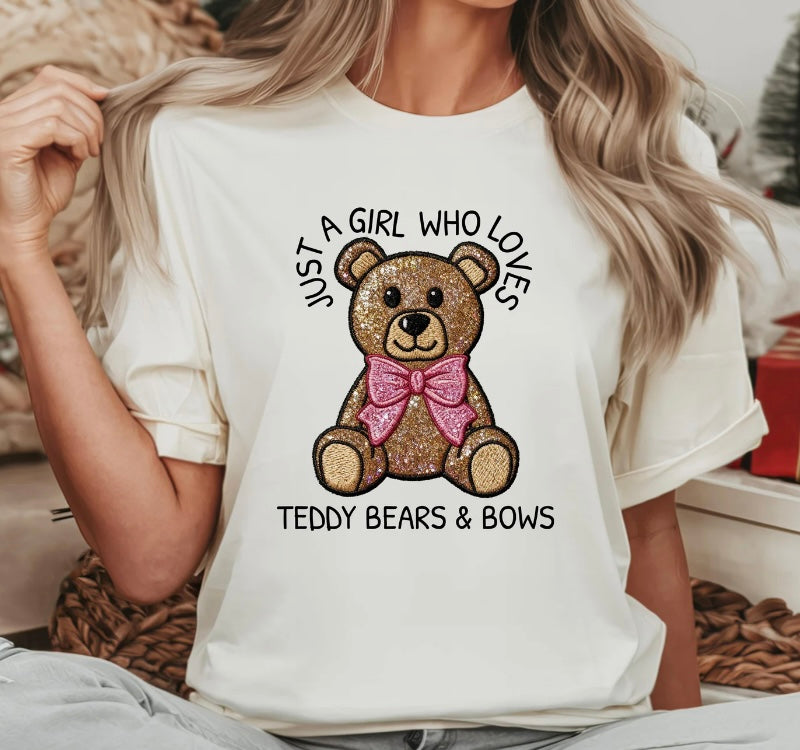 Just a girl who loves teddys and bows Tee