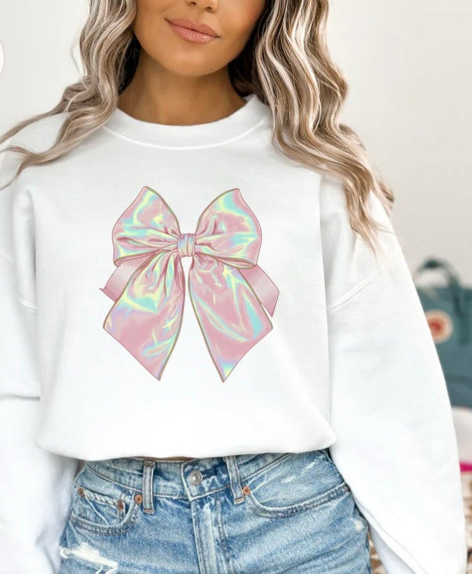 Isla Faux Iridescent Crewneck