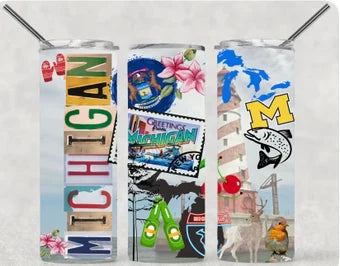 Michigan skinny tumbler