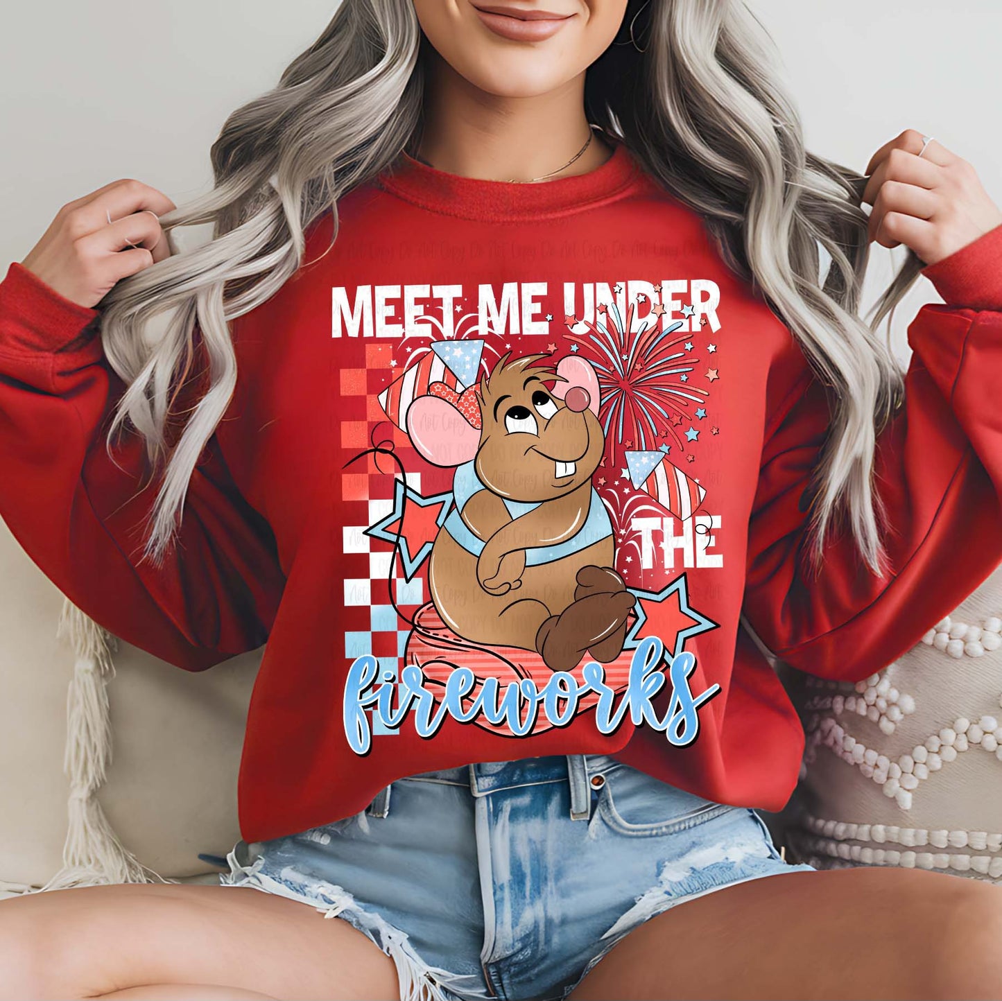 Meet me under the fireworks crewneck