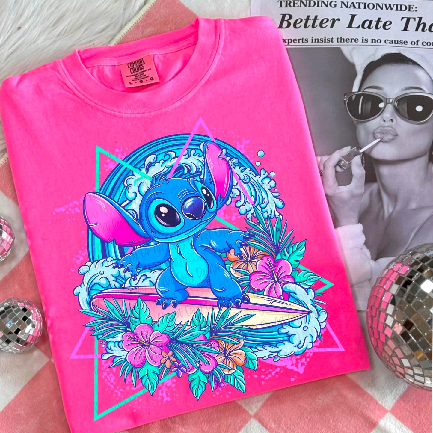Surfin Stitch  with snacks on back