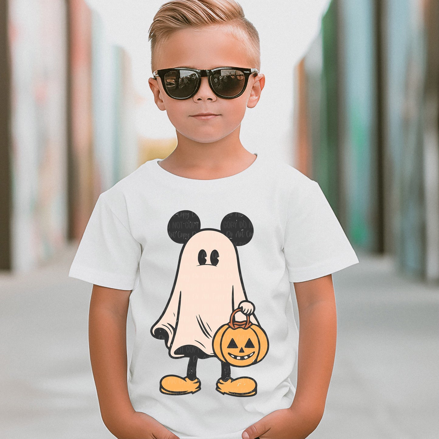 Ghost Mouse Halloween Youth Tee