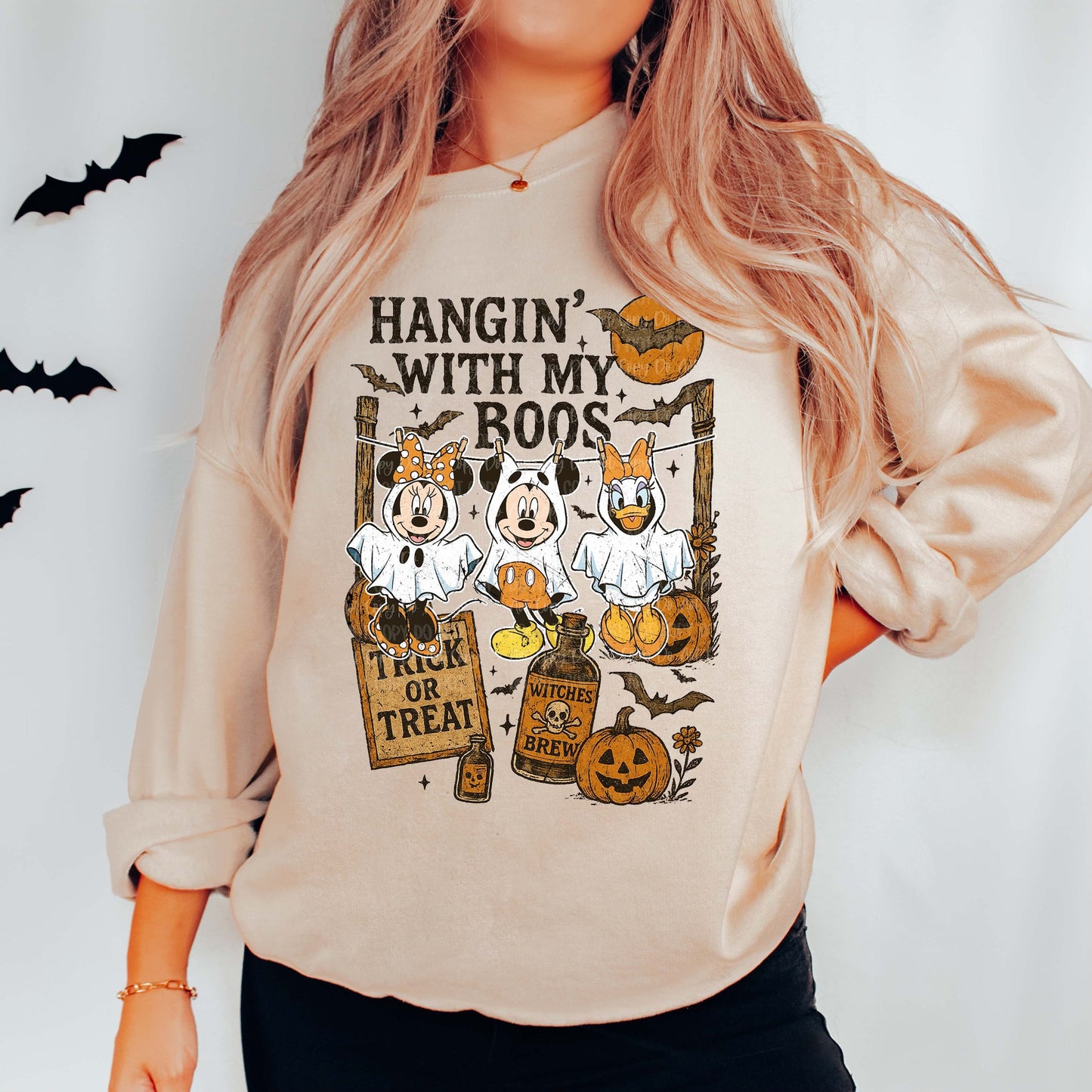 Hangin' with my Boos Mouse Crewneck