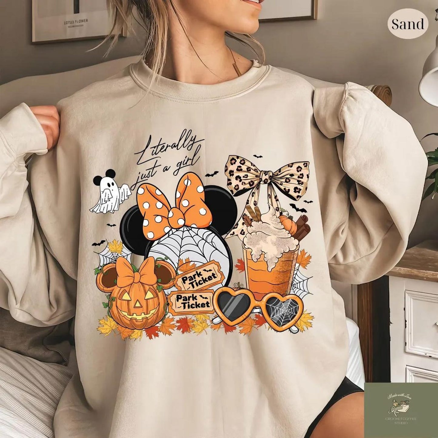 Spooky Just a Girl Crewneck