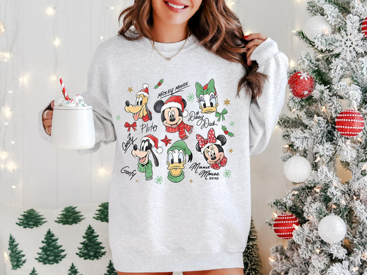 Christmas Mouse Autograph Crewneck