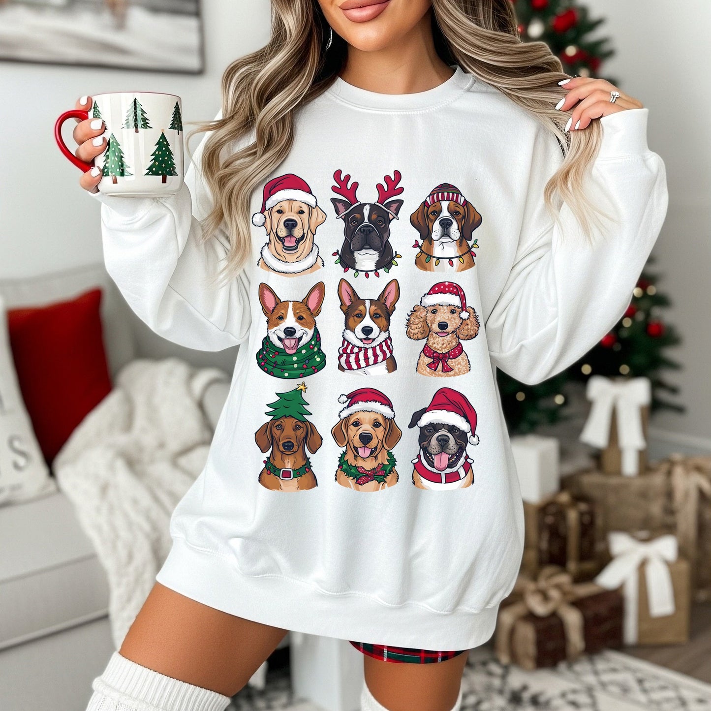 Christmas Dogs Crewneck