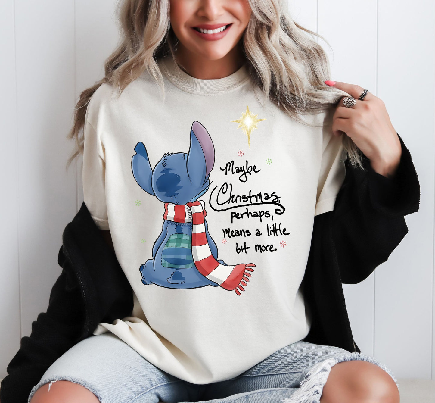 Stitch Maybe Christmas Crewneck