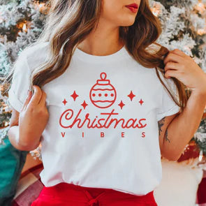 Red Christmas tee