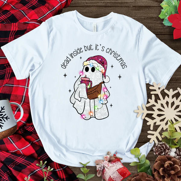 Dead inside but it's Christmas Tee