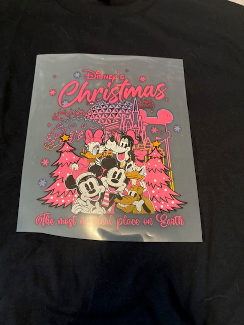 Pink Mouse Christmas Crewneck