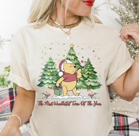 Pooh Christmas Tee