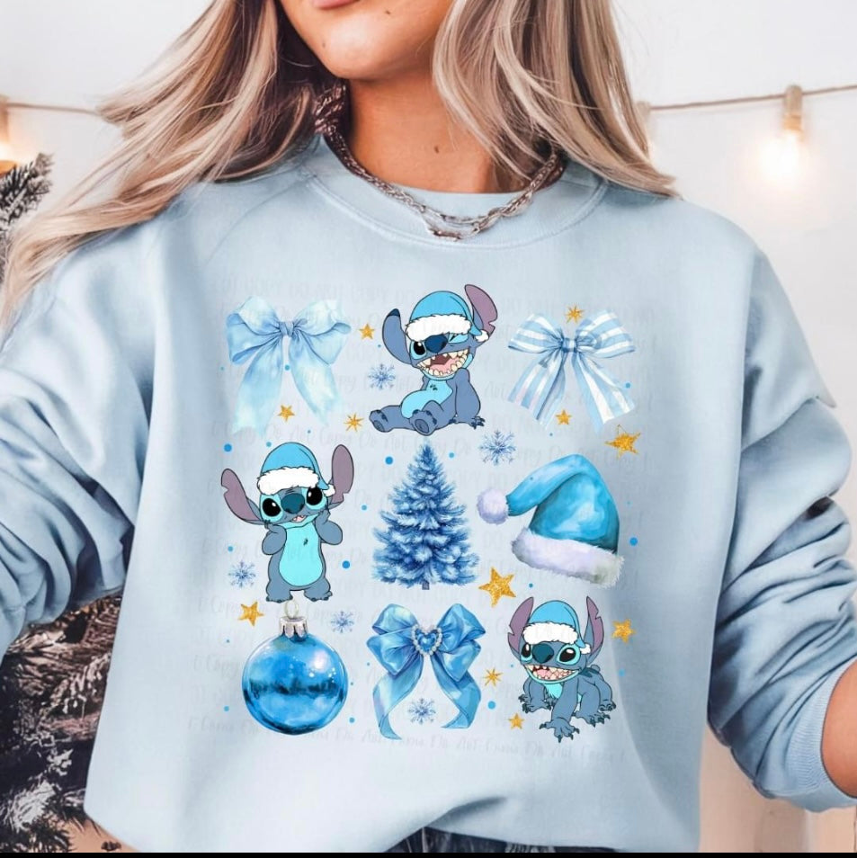 Blue Alien Crewneck